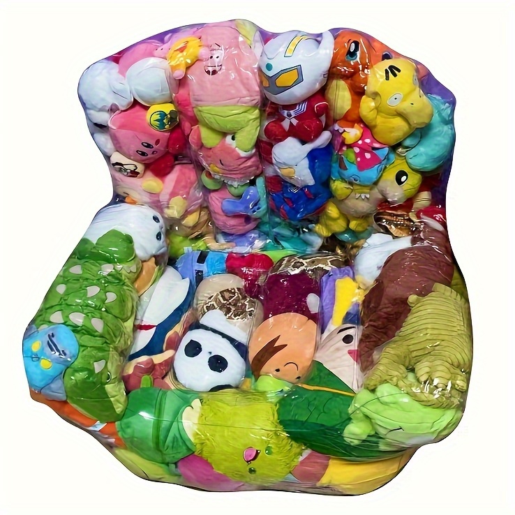 Extra Large Transparent Sofa - Holds 200 Dolls, Heavy-Duty PVC Folding Storage Chair with Space-Saving Modular Design for Doll Photography, Collectors, Home/Office/Camping/Beach Use - Easy-to-Clean Lightweight Furniture, Collector's Edition Durable Plastic Outdoor Seat, Sturdy Structure, Versatile Home Organizer