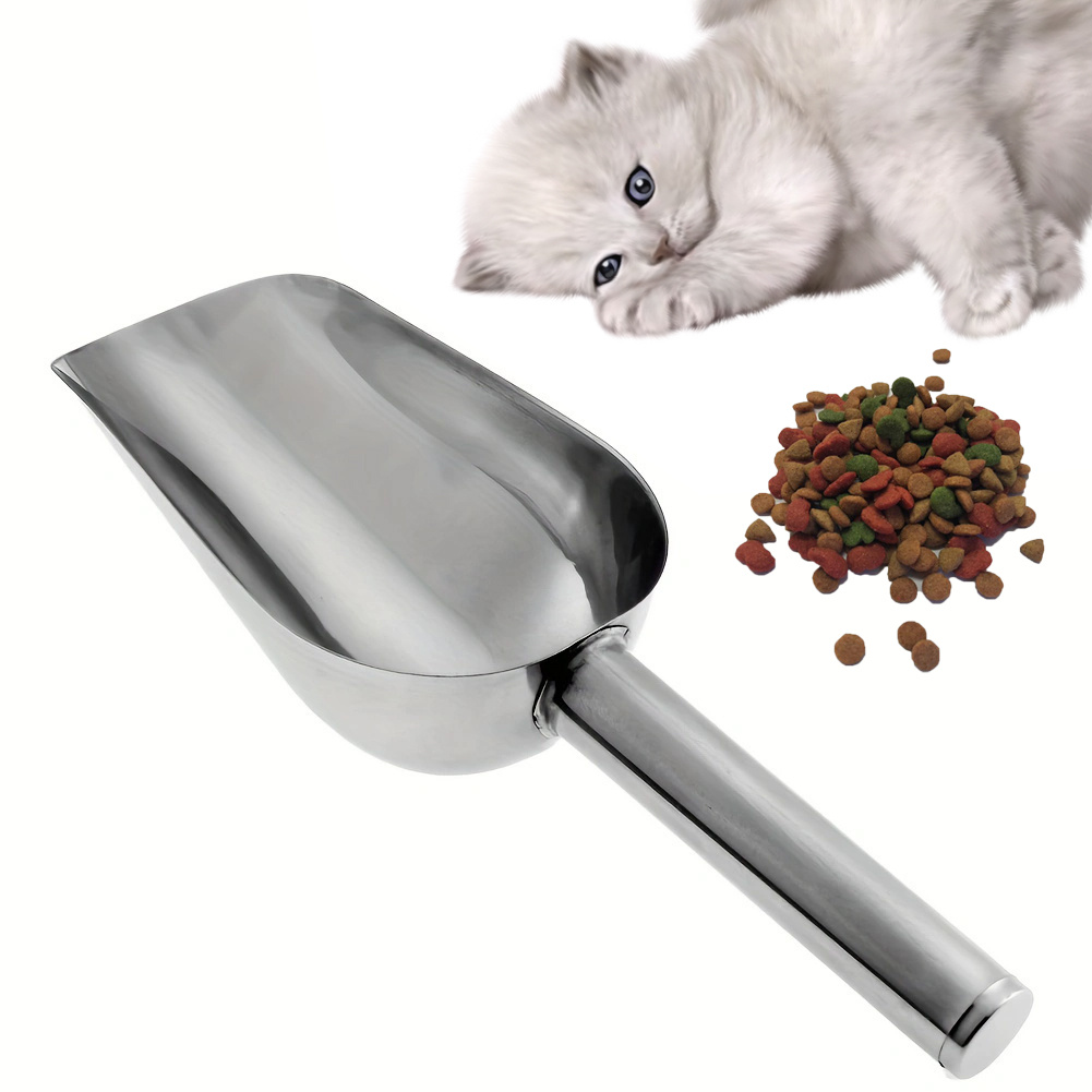 

10pcs Steel Pet Feeding , 9- Cat , Multipurpose Dry Shovels, Cat For Feeding And , Universal Cat Dish Bowls