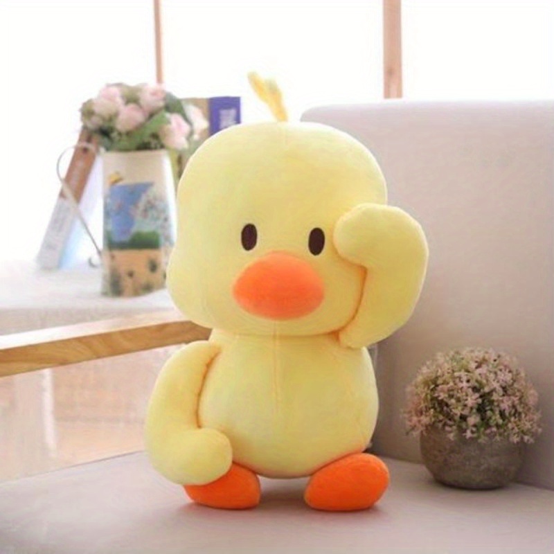 TEMU Little Yellow Duck Plush Toy Cute Doll Cushion Stuffed Plush Toys For Home Decoration