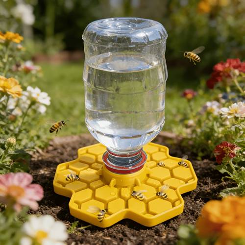 tränke für bienen, sichere bienenfutterstelle für gärten und terrassen, nützlicher insekten tränkebrunnen mit sitzstange (für bienen und schmetterlinge)