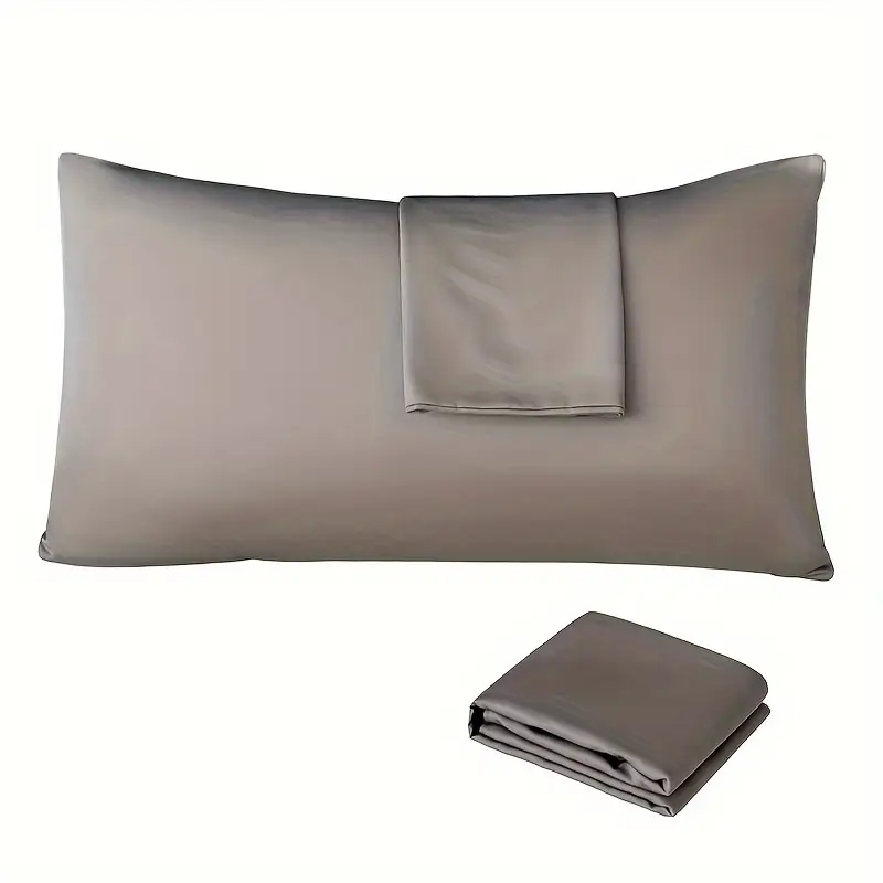 set of two cooling pillowcases for people with high temperatures soft breathable light beige friendly fabric envelope closure machine washable solid pillowcases for living room and bedroom holiday gifts for men and women Product details 2