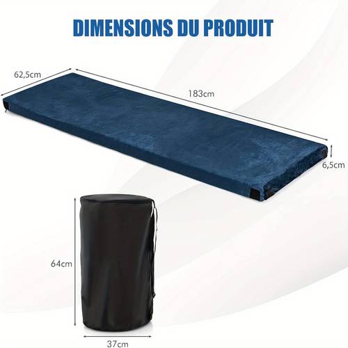 memory foam camping mattress roll up camping mat with waterproof coating non slip carrying bag floor mattress sleeping mat sleeping mattress