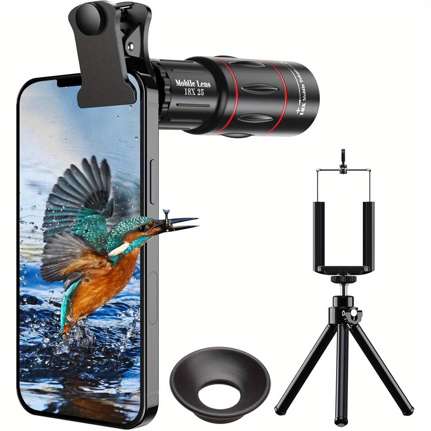 Apexel Phone Lens Universal 8x Optical Zoom Telescope Camera Lens Telefon Lens F