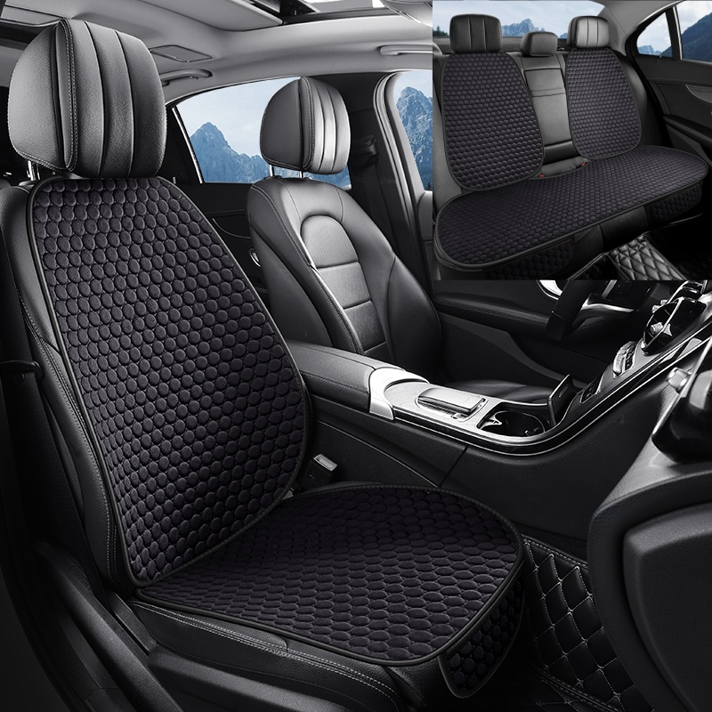 TEMU 7pcs Car Seat Cushions, Premium Purple Cooling Gel Covers With Honeycomb Bubble Texture For Full Set