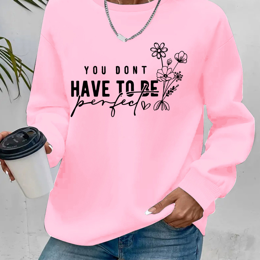 

Fleece-lined 'you Don't ' Sweatshirt For - Pullover, Long , , Washable - For Fall &