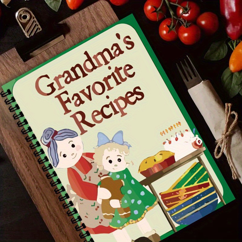 TEMU Carnet de recettes A5, Cahier de recettes intéressant, Agenda, Carnet de recettes adapté aux passionnés de cuisine, Plan repas parfait, pour les