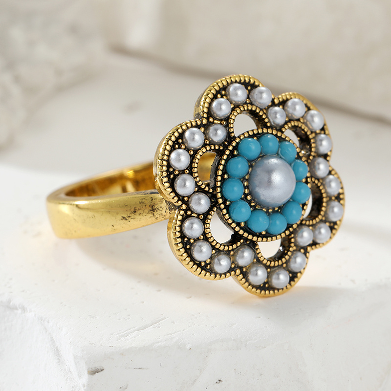 Women's Vintage Triple Layered Floral Rings