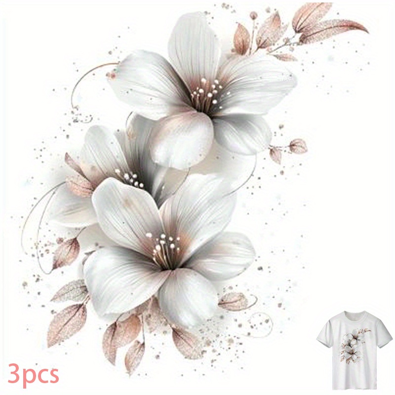 3pcs Sticker Diy Heat Transfer Iron-on Patches Decals High Durability Tear-resistant Suitable For Backpacks, Pillows Easy Operation Beginner Friendly Image Only