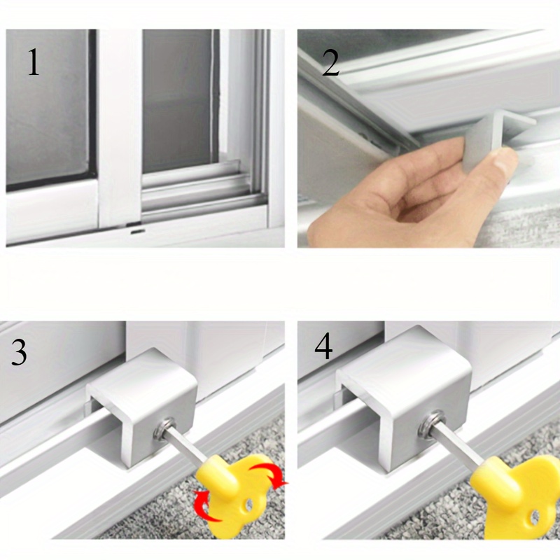 2pcs Adjustable Window Locks for Enhanced Home Safety