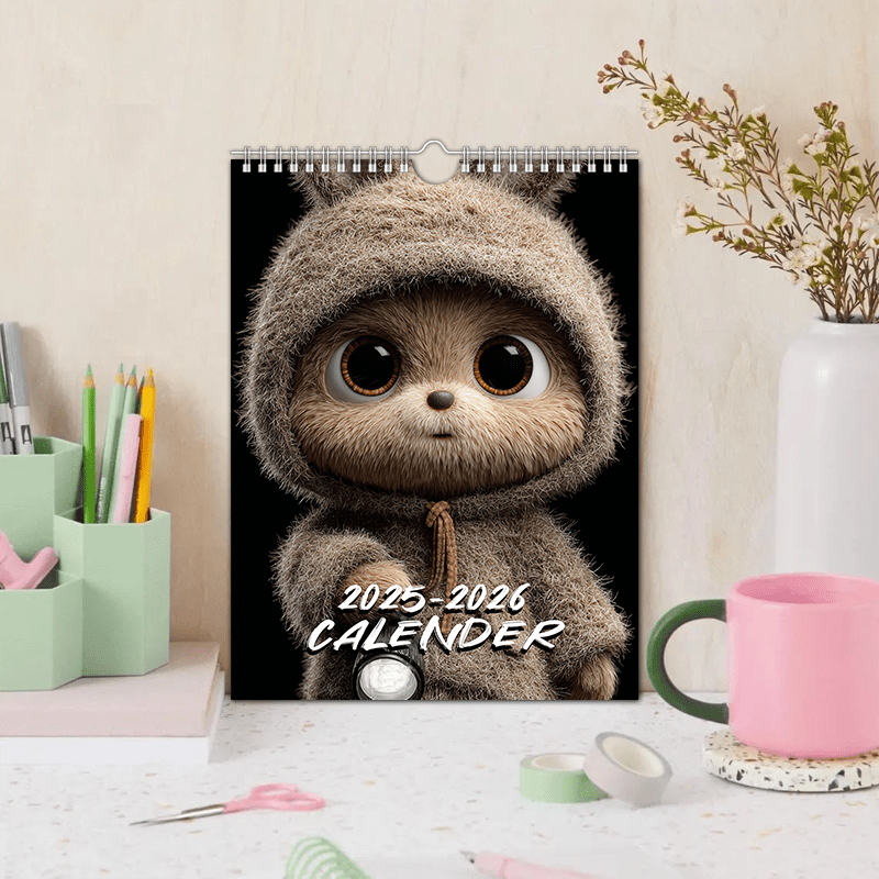 Seelenzauber Wandkalender Tierzauber Kleiner Panda DIN A3 Kalender für 2026 Roter Panda