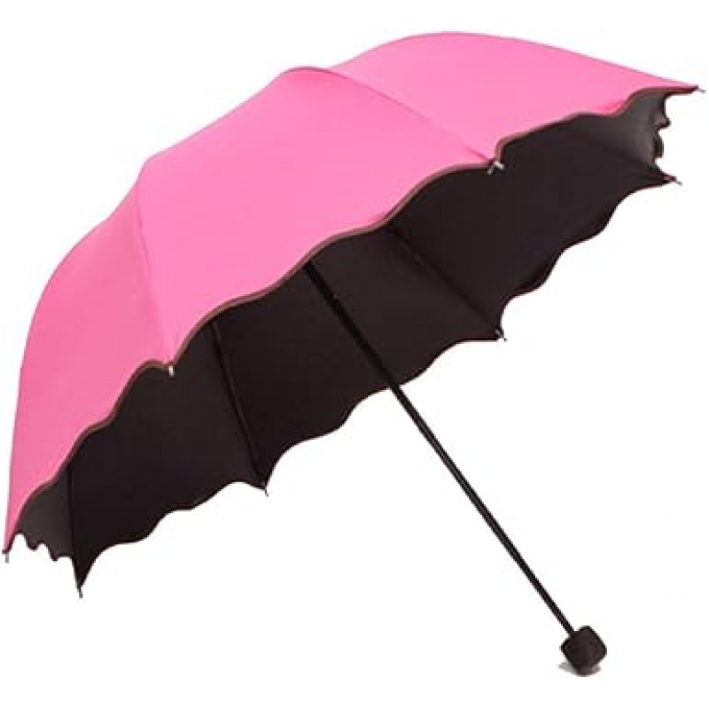 TEMU + Sold Hot Selling Umbrella 2pcs Set (umbrella And Storage Bag) Sunshade And Sunscreen, When Wet Flowers, Fashionable Umbrella, Photography