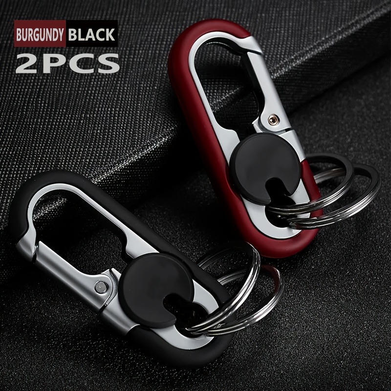 TEMU 2pcs Car Keychain With Unlock Design, With A Remote Key Belt Clip, Suitable For Business-style Men' Outing And Accessory Coordination