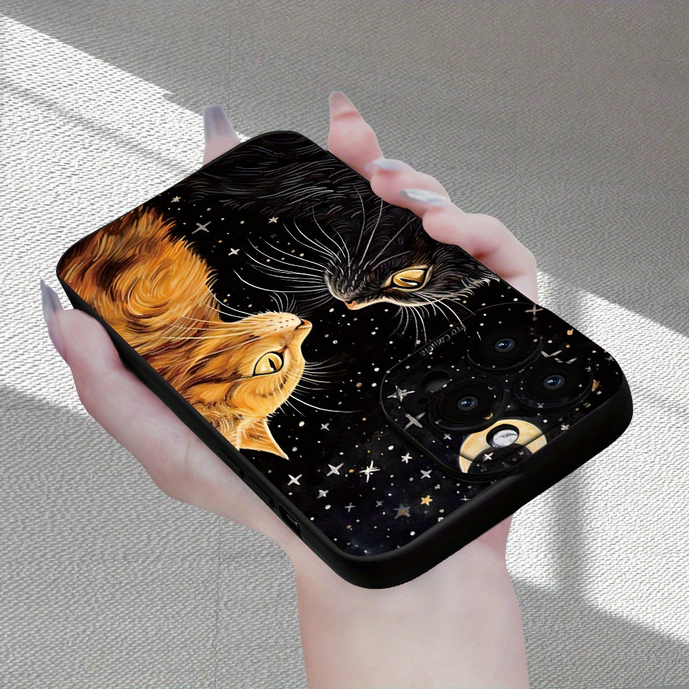 Caracteristică Creativă cu Model Ochi de Pisică Neagră pentru Apple iPhone 16111213141515 Pro 15 Plus 7 Plus 8 Plus XXs Max Xr 11 Pro 12 Pro 13 Pro 14 Pro 11 Pro Max 12 Pro Max 13 Pro Max 14 Pro Max 14 Plus 66S 6 Plus 7816 Pro 16 Plus 16 Pro Max