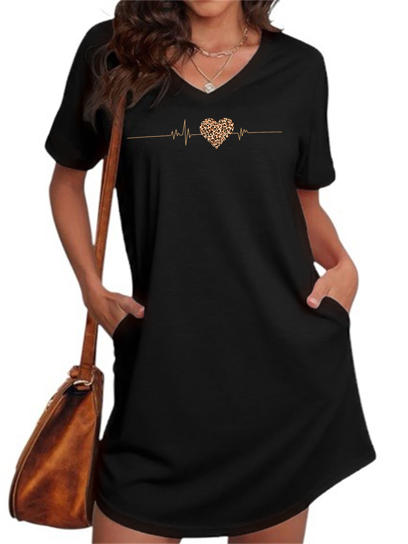 dresses with hearts sold on Temu United States