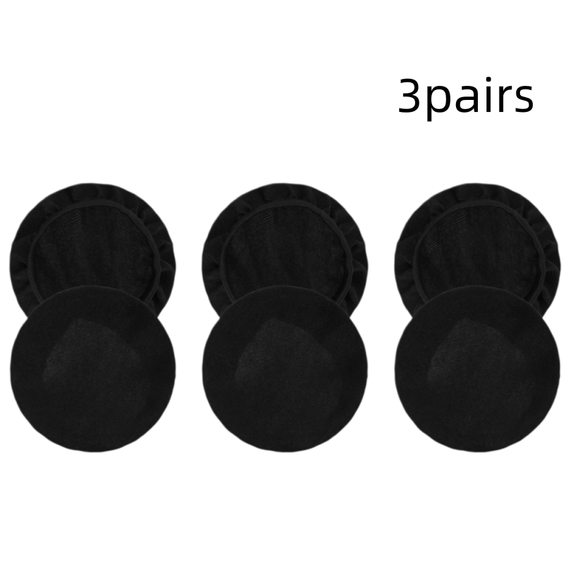 TEMU 3 Pairs, Black Earphone Covers, Washable Earphone Ear Pads, Sweat Proof Earphone Covers, Suitable For Gym Games