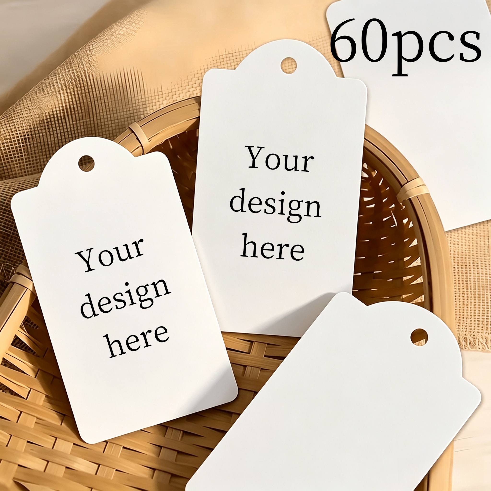 TEMU Custom Label, Arched Top Blank Paper Tag Customizable Printed Picture, Handmade Product Custom Label, Gift Baking Clothing Jewelry Decoration