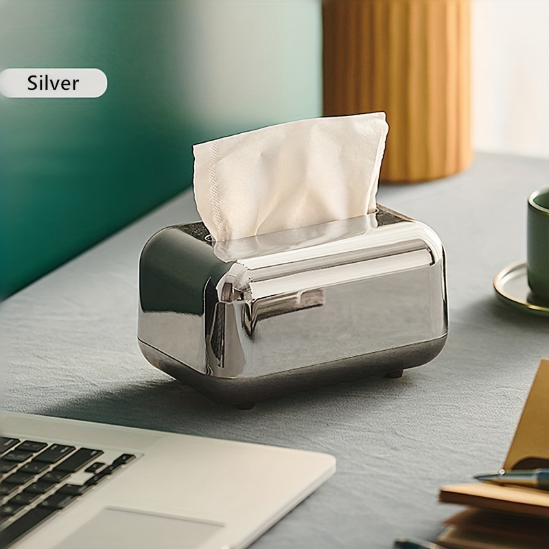 1pc rectangular tissue box cover wall mounted stylish paper facial cover modern tissue box holder for bedroom bathroom vanity countertop dresser night stand   Product details 1