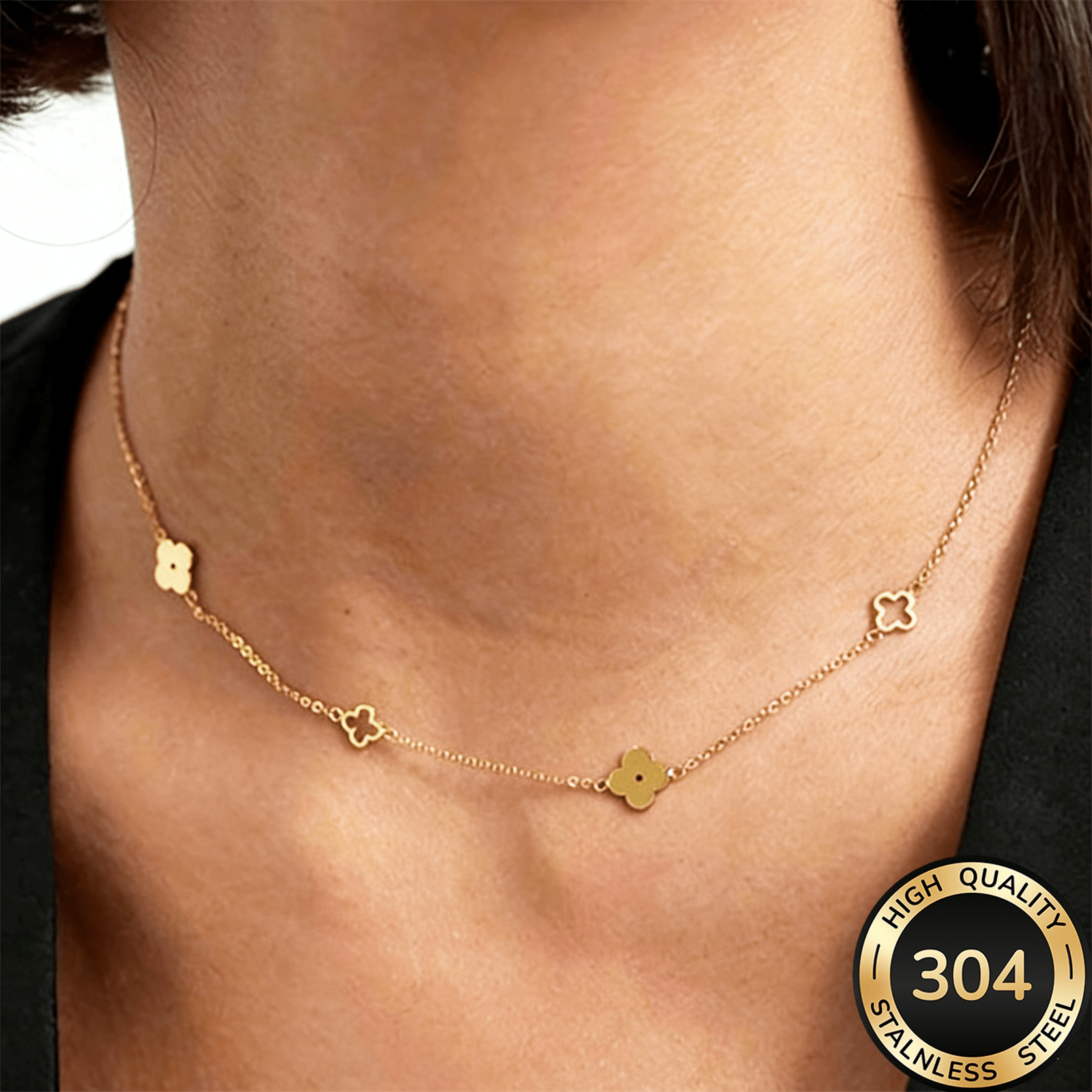 a high quality elegant and minimalist   collarbone chain made of stainless steel this womens necklace is versatile for daily wear commuting or as a unique accessory   everyday use dates and parties it serves