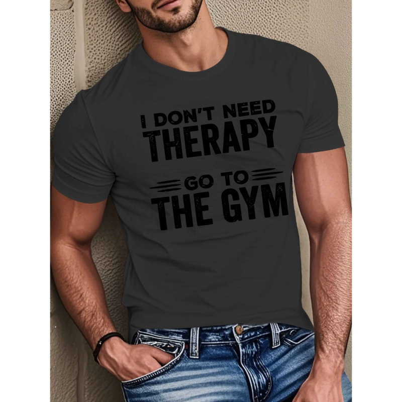 

Go To " Men's - Humorous Gym Print, Short Sleeve, Crew Neck, Polyester, Summer Casual Top, Machine Washable