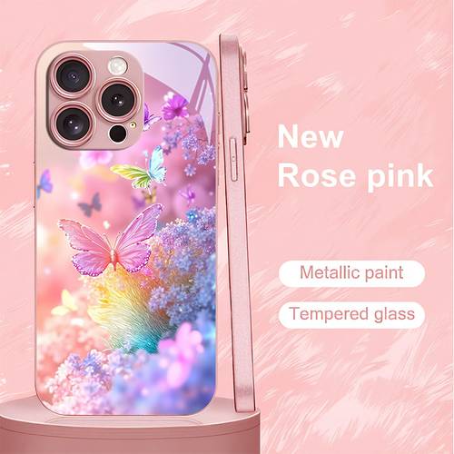 item picture phone case purple gradient flower bush and colorful pattern phone case suitable for iphone 16 16 pro plus plus 15 pro 15 pro max 14 14 plus 14 pro 14 pro max 13 13 pro 13 pro max 12 12 pro 12 pro max 11 11 pro 11