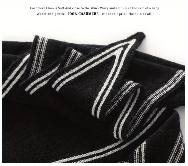 Ultra-Soft Cashmere Scarf: A Two-In-One Versatile Triangular Shawl And Neck Gaiter for Warmth And Comfort