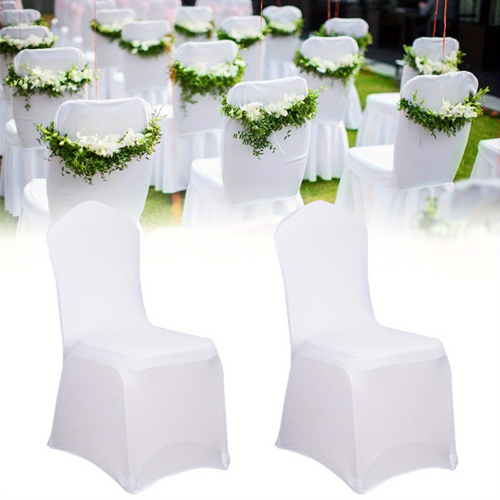 

Universal Chair Covers Chair Cover Stretch White Chair Covers Modern For Weddings And Party Decoration