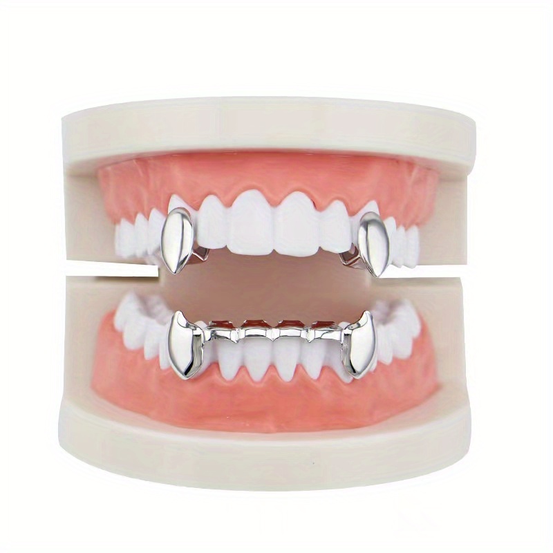 TEMU Hip Hop Teeth Grillz For Men Women Teeth Body Jewelry Set
