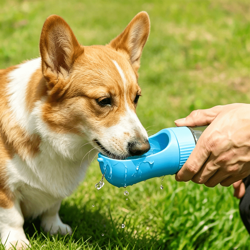 Customizable Portable Pet Water Cup with Custom Images and Names