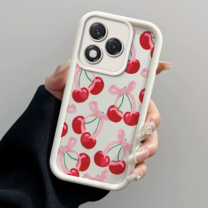 TEMU Phone Case - Adorable Cherry Bowknot Design Phone Case Compatible With 400 Lite, Made Of Soft Tpu For Complete Shockproof Protection