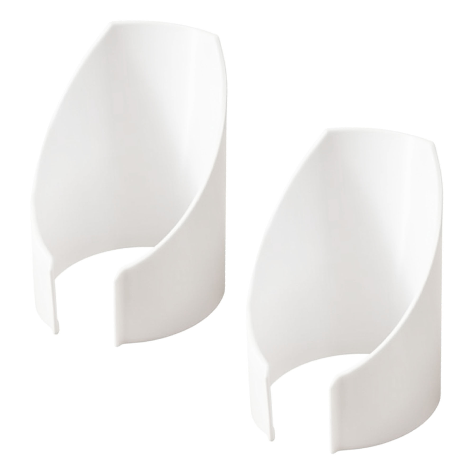 Image of 2pcs White Washing Machine Drainage Funnels, Multifunctional Outlet Funnel Accessories Made Of Sturdy Plastic, Divert Water Flow And Prevent Water From Accumulating Or Overflowing Room Floor.