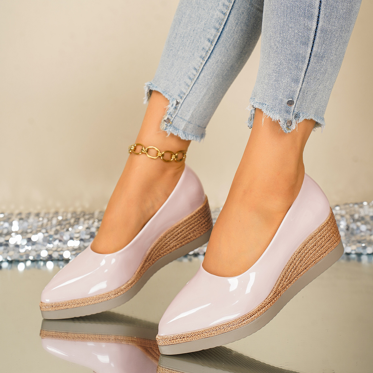 womens loafers lightweight slip ons womens shoes in large sizes 35 43 casual commuting office evening banquet   walking vacation   solid color orange light pink women shoes