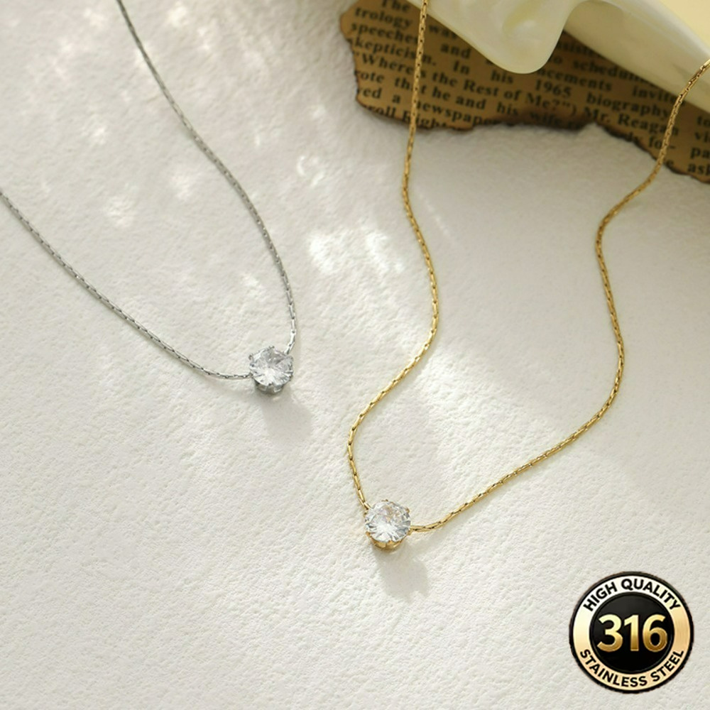 Women's Simple Elegant 316 Stainless Steel Necklace