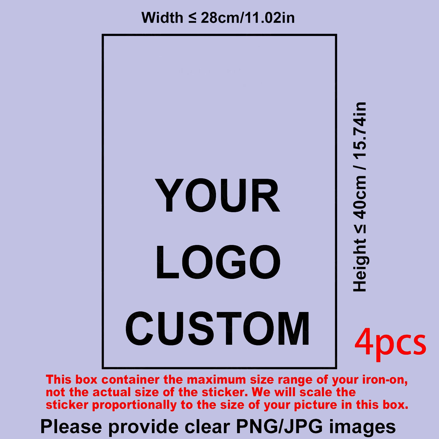 TEMU 1pc/2pcs/4pcs Custom Iron-on Heat Transfer Decal, Large Size 28cm X 40cm, Low Cost High Quality, Professional Multi-image Layout, For Men's