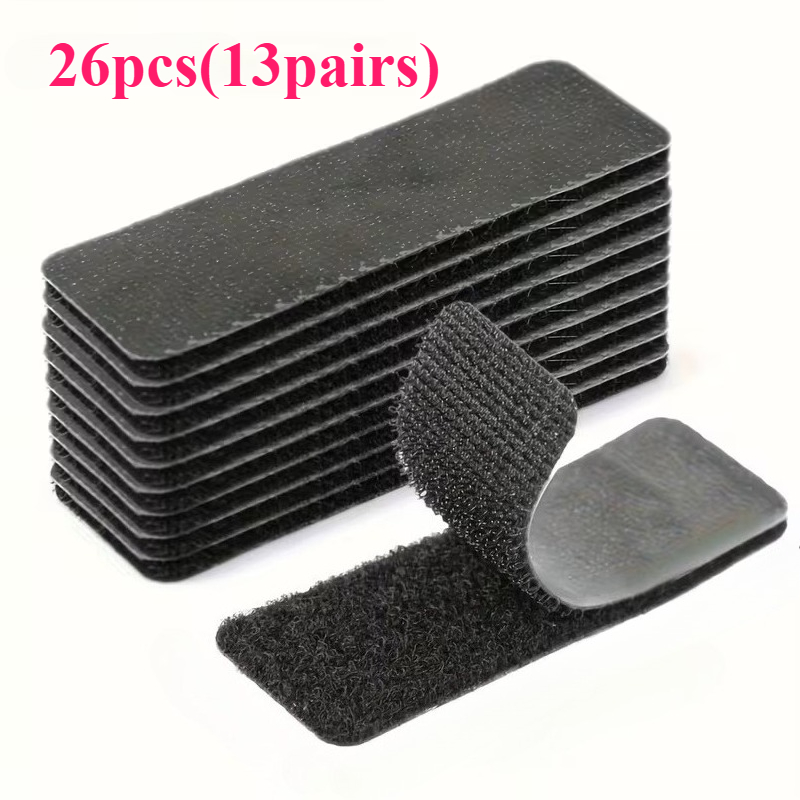 Image of 13 Pairs Of Adhesive Hook And Loop Fasteners For Car Floor Mats, Strong, Traceless, And Anti-slip For Vehicle Use