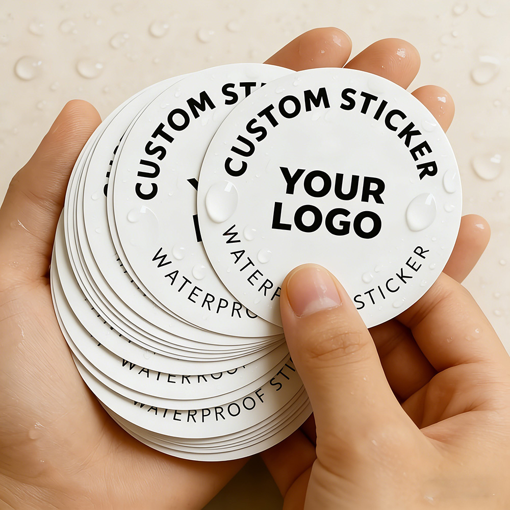 Custom Self-Adhesive Paper Stickers, Personalized Round Labels
