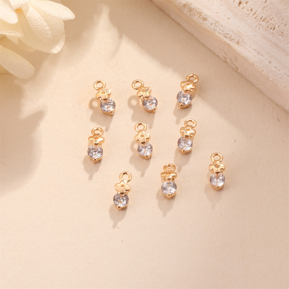 3pcs Christmas Copper Synthetic Zirconia Pendant Set