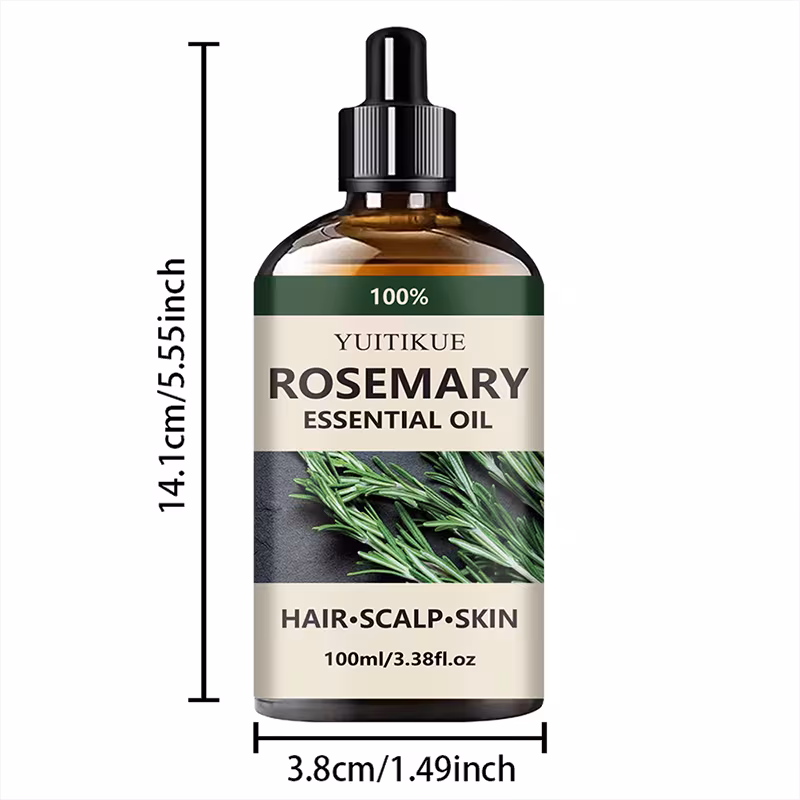 2pcs pure rosemary oil rich in and rosemary leaf oil it absorbs quickly and moisturizes the hair and rough hair texture gently prevents split ends Product details 3