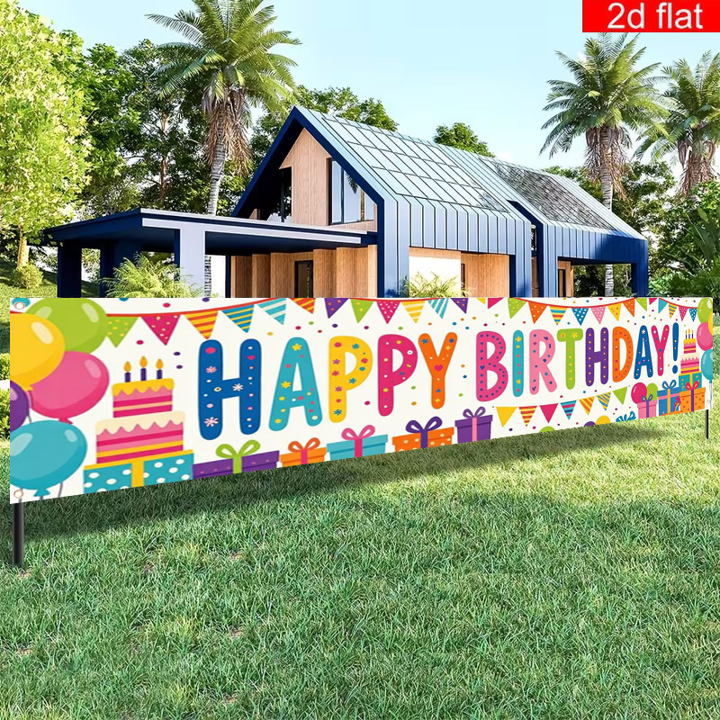 TEMU Letrero de de colorido 2D , 2D - 2D 1 pieza, de guirnalda de regalo de globos, decoración de de de , adecuado para decoración interior/exterior