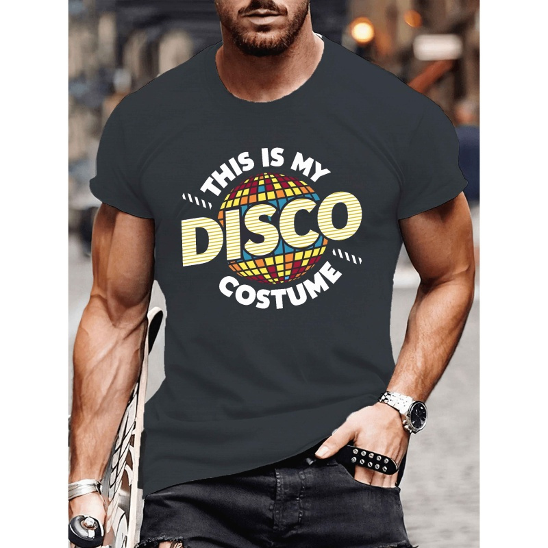 

C'est un T-shirt imprimé qui présente mon costume de disco, pour , idéal pour une tenue décontractée en été avec des manches courtes.