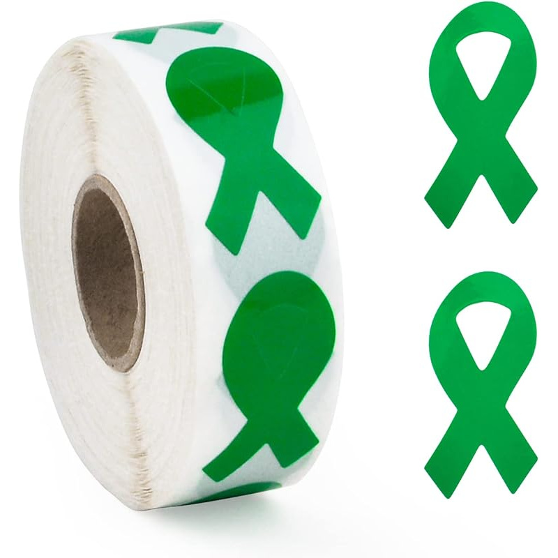 TEMU 500pcs Of Stickers - Health And Cancer Ribbons For Sealing Event Gift Bags And Letters