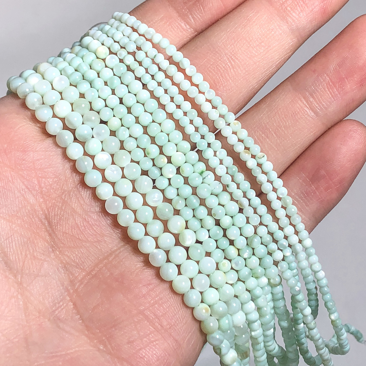 TEMU Perline sciolte in color , disponibili nelle misure 2, 3 e 4 mm, per creare bellissimi gioielli come braccialetti, collane, orecchini e altre