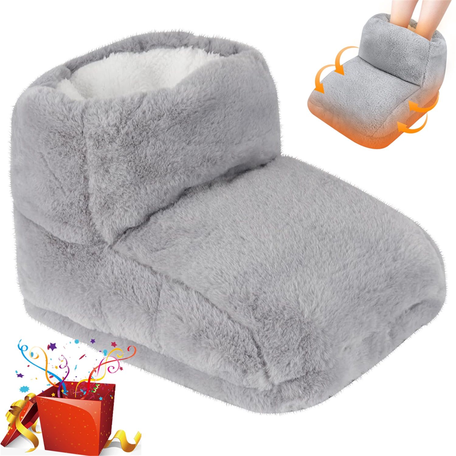 Image of Winter Foot Warmer Boots | High-quality, Thick, And Warm, Perfect Gift For Family, , Or Yourself For Christmas, New Year's, Or Other Holidays | No Battery Required, Uncharged, Brand: Anikers