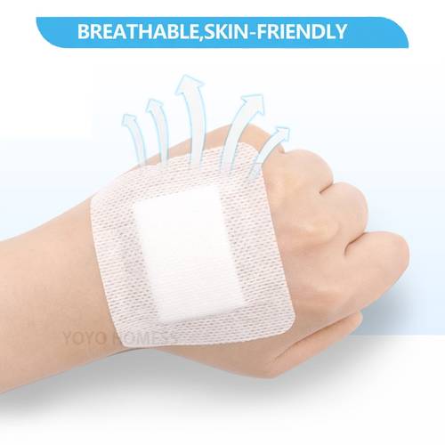 50pcs wound dressing stickers breathable gauze pads dressings breathable and anti seepage fixed patches elastic and transparent patches blank patches for dressings