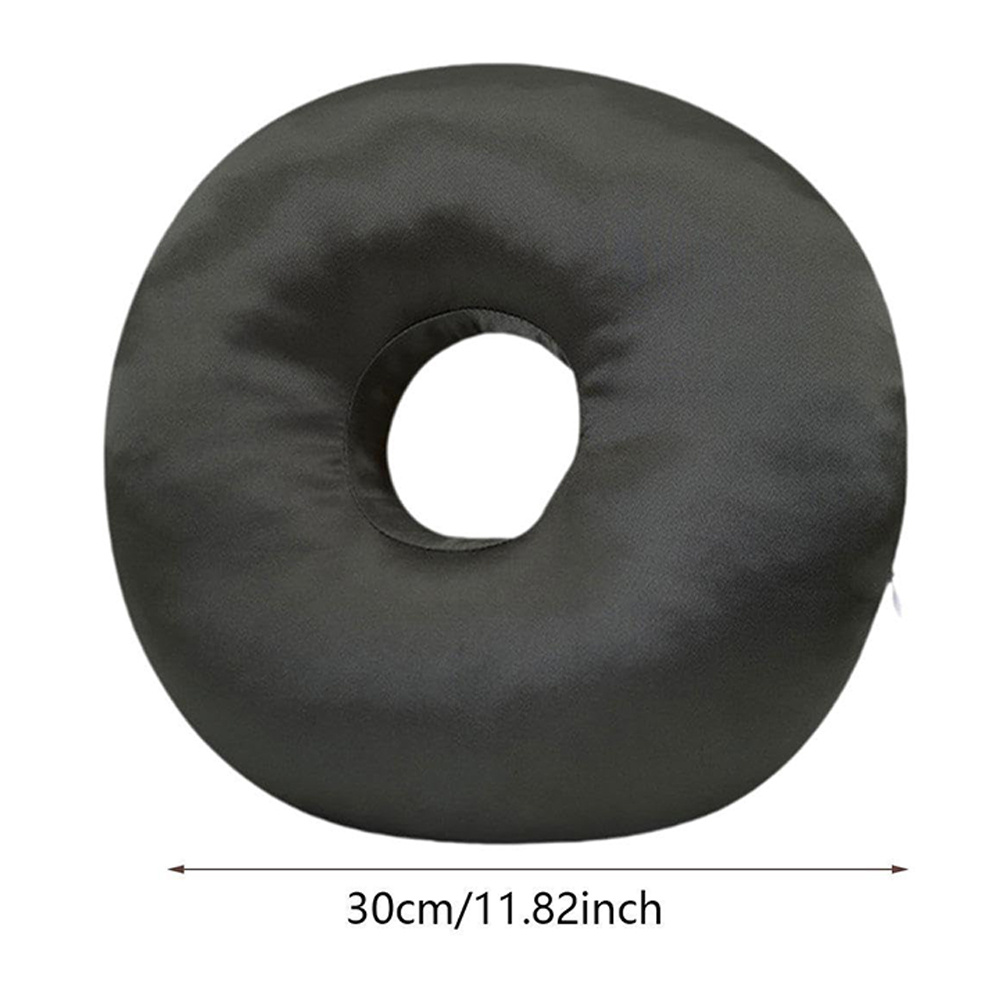 Piercing Pillow With Hole, Satin & Pp Cotton 30×30×9cm, Side Sleeping Pillow For Ear, Cervical Support Pillow