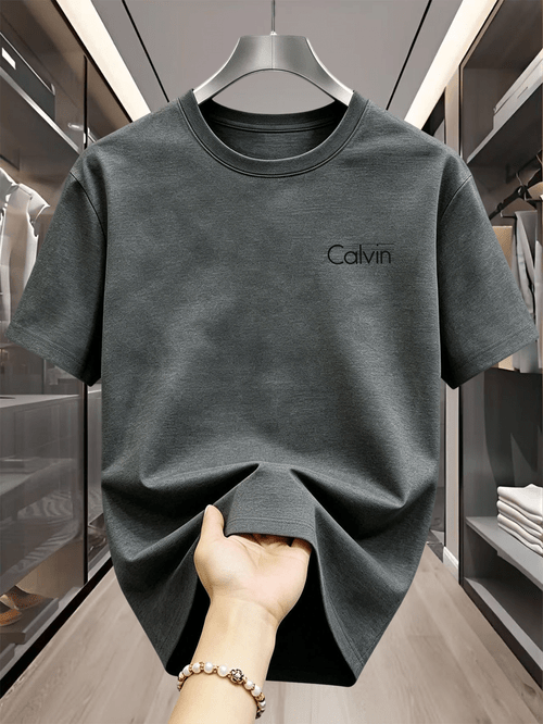 mens t shirt casual elastic breathable quick dry minimalist small t shirt versatile basic short sleeve