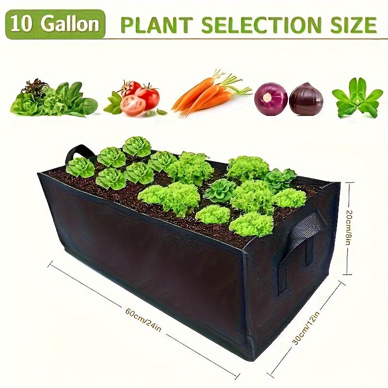 128 Gallon Raised Garden Bed - Heavy-duty Felt Grow Bag For Vegetables/flowers/herbs, Breathable & Durable Planter For Indoor/outdoor Gardening (2025 New Products)