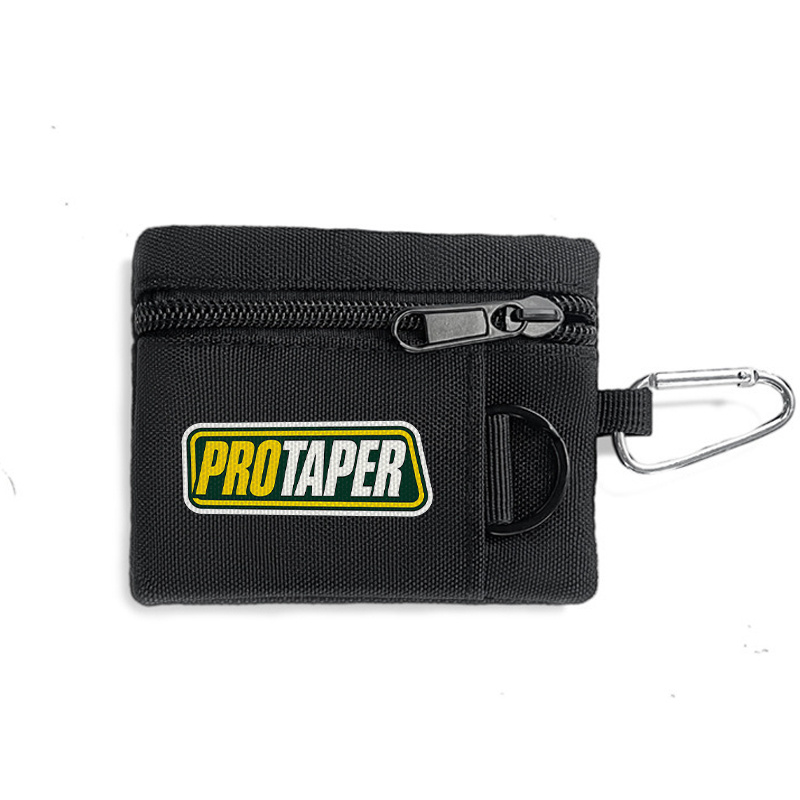 TEMU 1pc Pro Taper Nylon Zipper Wallet Compact Keychain Card Holder Lightweight Durable Accessory For Men And Women Fashionable Perfect For Daily Use