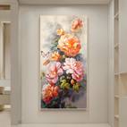 1pc frameless modern abstract canvas art print 27 56x55 12in elegant wall decor for living room and bedroom vibrant floral poster living room decor vibrant wall art textured background flower decorations