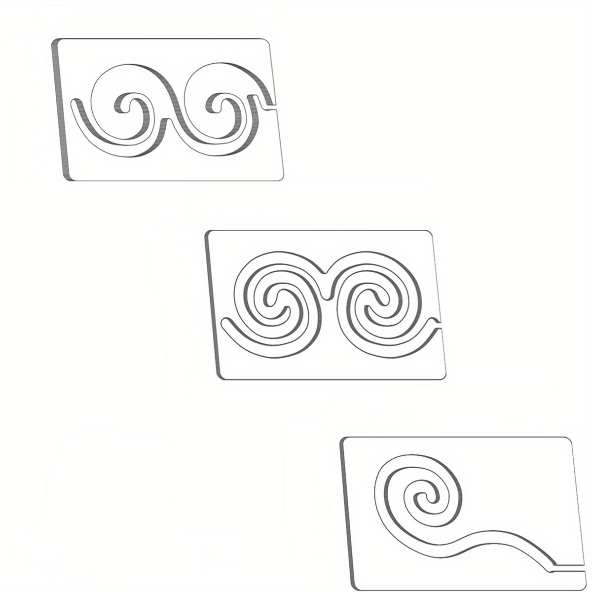 TEMU Ensemble de Gabarits pour Patchwork, 3 Pièces Règles Acryliques et Gabarits Transparents pour Machine à Coudre
