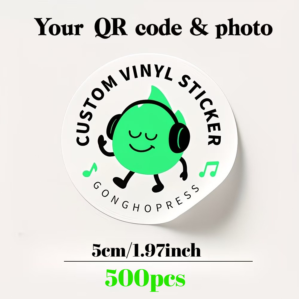 TEMU Custom Personalized Vinyl Stickers - Personalized Labels, Suitable For Cups, Bottles, Packaging, Business, Weddings, Anime, Self- Designs -